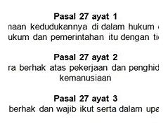 Pasal 27 Ayat 3 Menyatakan Bahwa